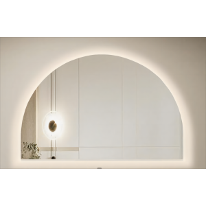 Arco Back Lit Mirror Half Moon 1200x800mm