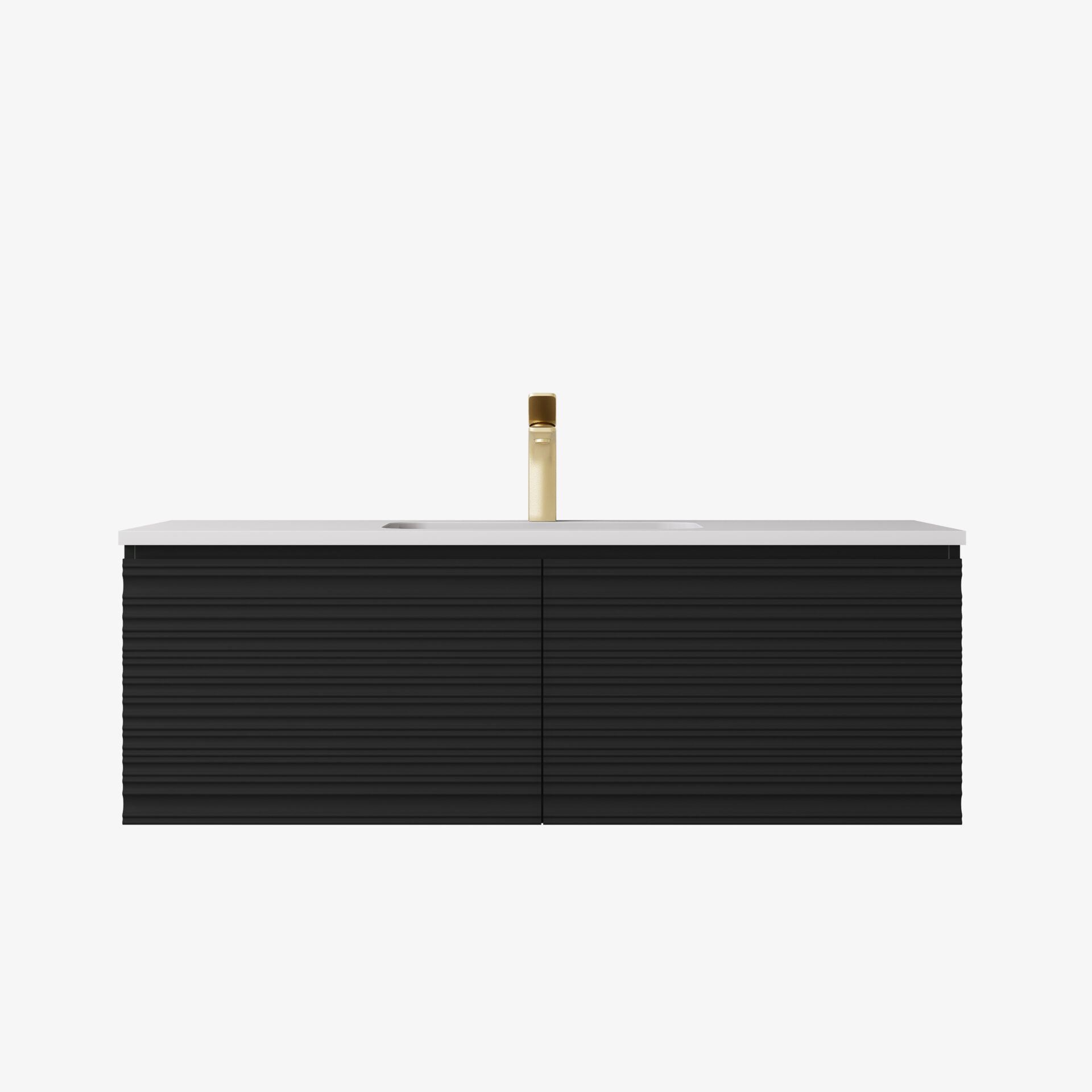 Sedona Modern Fluted Wall Hung Vanity 1200mm - Image 3
