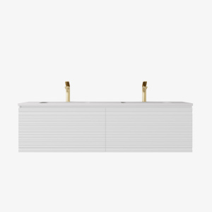 Sedona Modern Fluted Wall Hung Vanity 1200mm