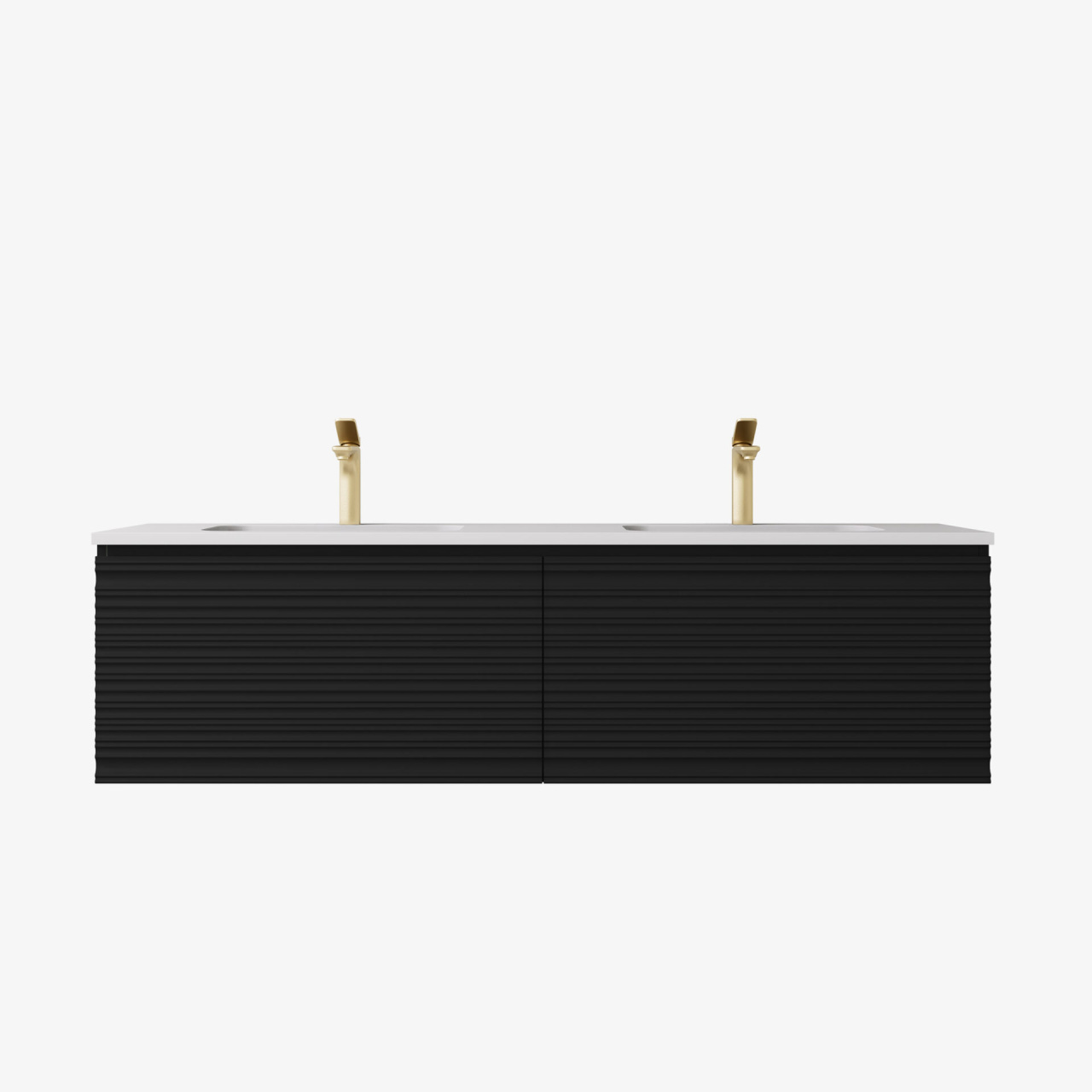 Sedona Modern Fluted Wall Hung Vanity 1500mm