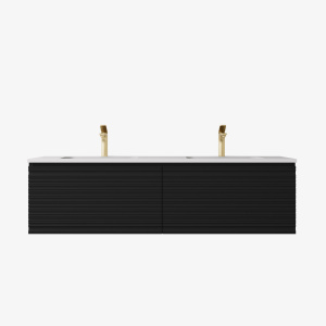 Sedona Modern Fluted Wall Hung Vanity 1500mm