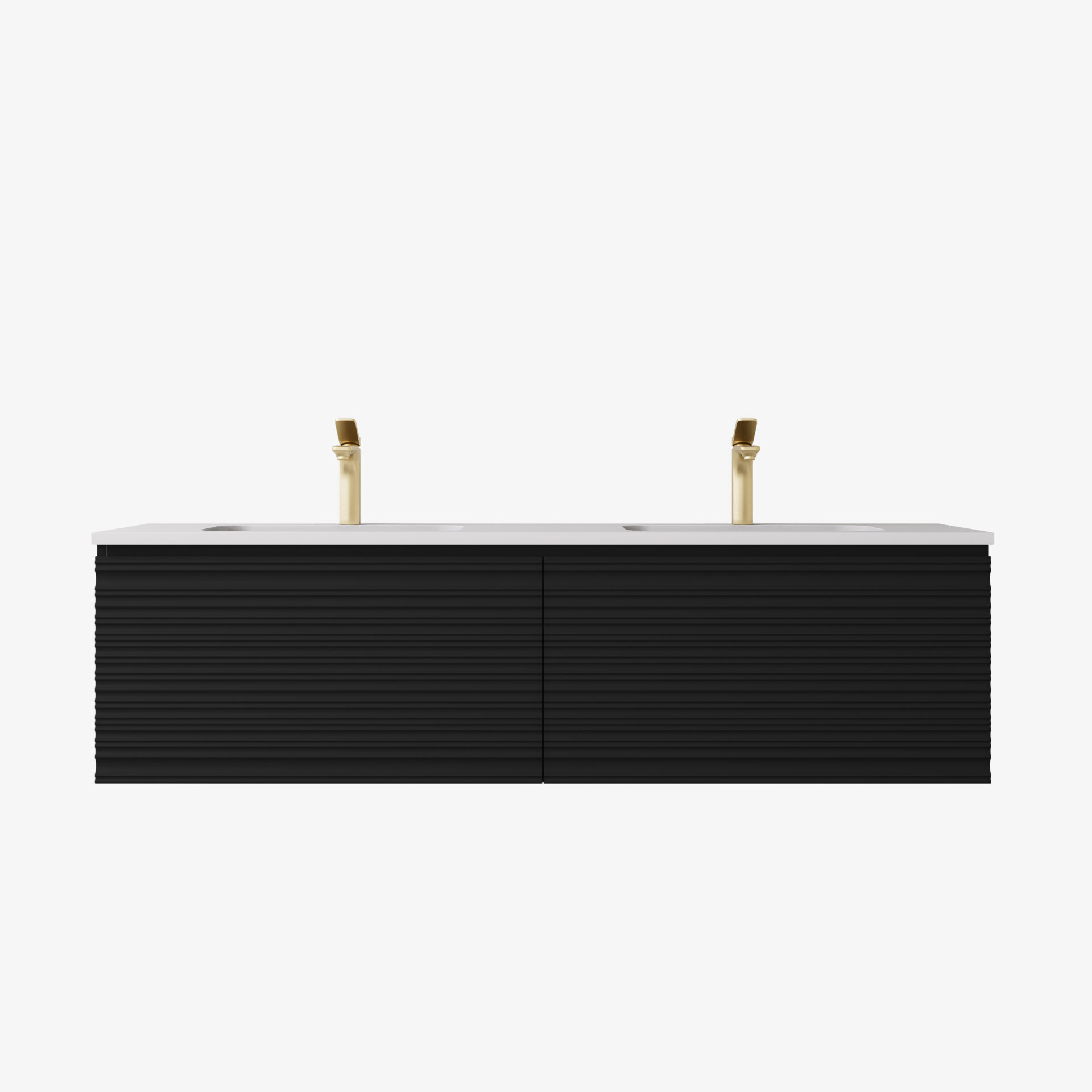 Sedona Modern Fluted Wall Hung Vanity 1200mm - Image 2