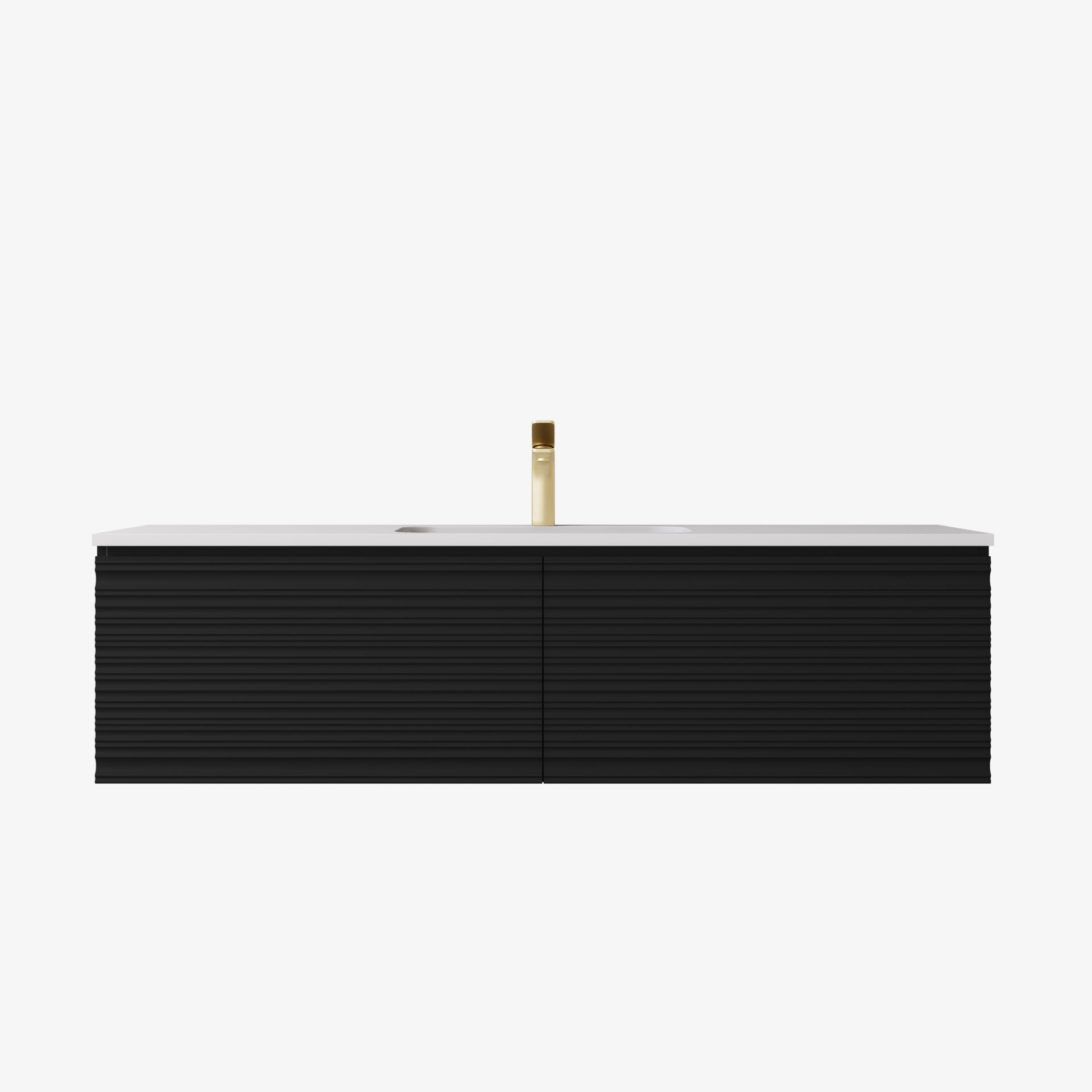 Sedona Modern Fluted Wall Hung Vanity 1500mm - Image 5