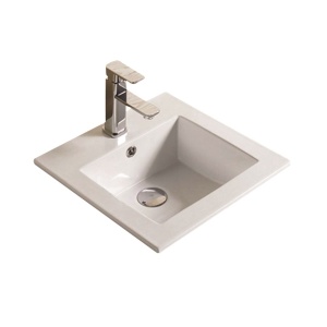 Crete Fine Ceramic Insert Basin Gloss White 415x415