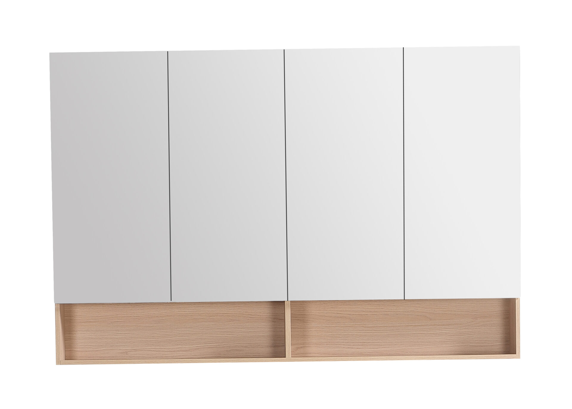 Clark Plywood Mirror Cabinet Sandy Oak 1500mm