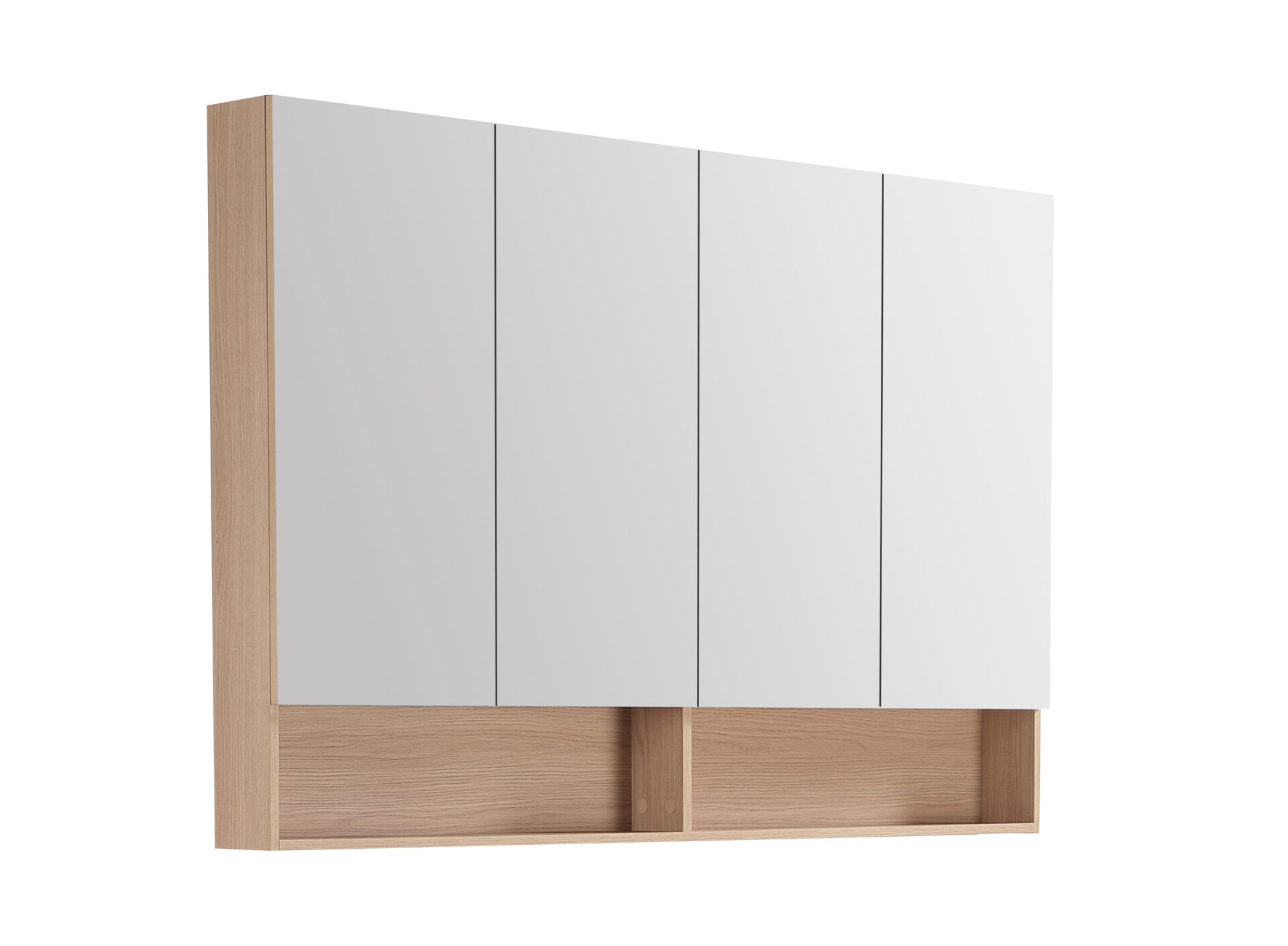 Clark Plywood Mirror Cabinet Sandy Oak 1500mm - Image 3