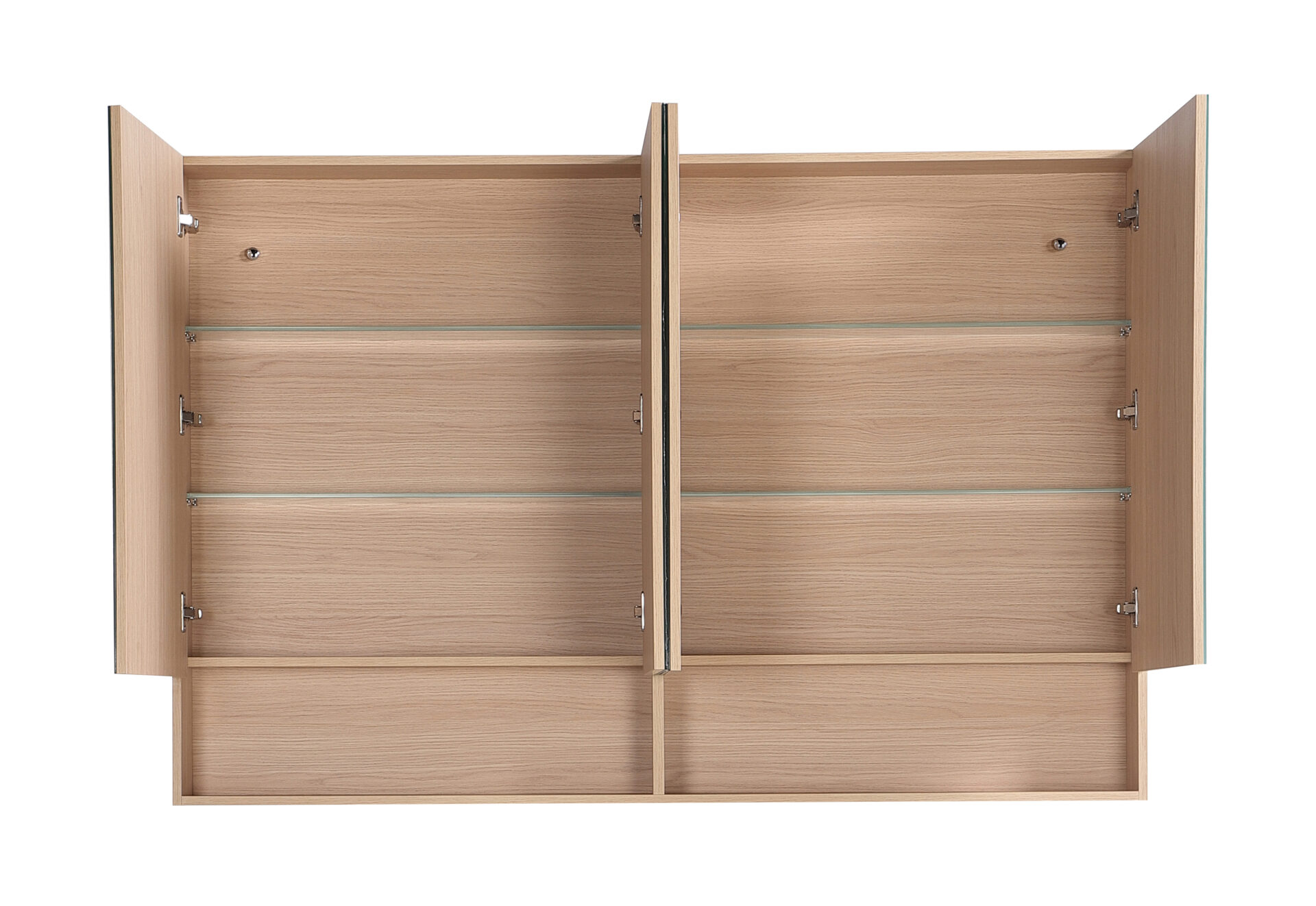 Clark Plywood Mirror Cabinet Sandy Oak 1500mm - Image 2