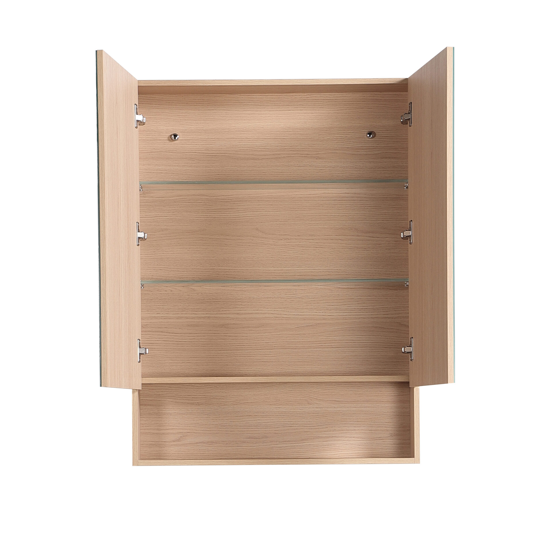 Clark Plywood Mirror Cabinet Sandy Oak 750mm - Image 3