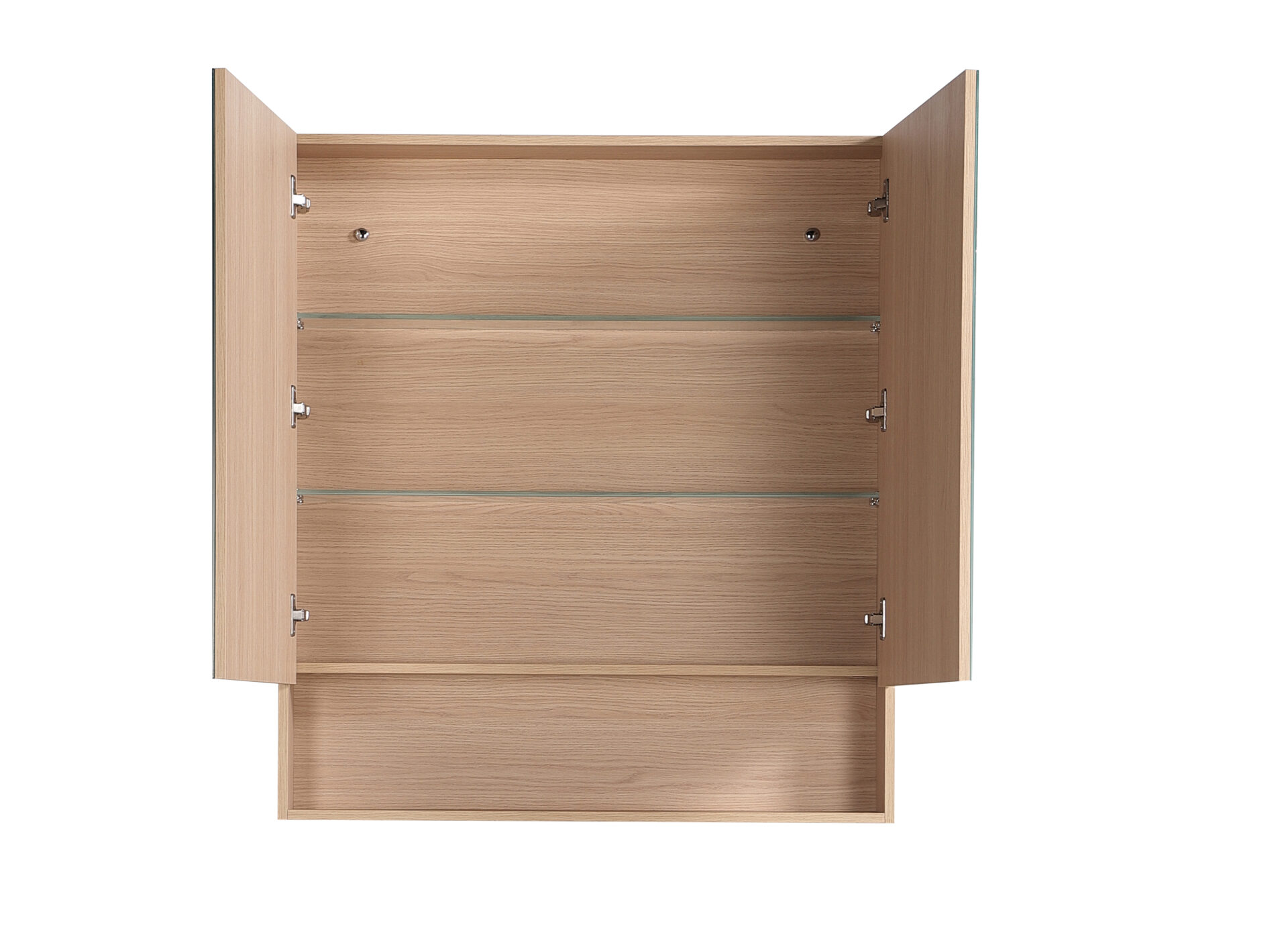Clark Plywood Mirror Cabinet Sandy Oak 900mm - Image 3
