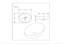 Carey Fine Ceramic Above Counter Basin Matte Carrara White 520x395 - Image 3