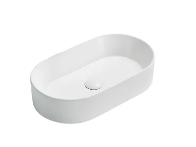 Ellips Fine Ceramic Above counter Basins Matt White 525x300
