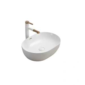Ellips Fine Ceramic Above counter Basins Gloss White 610x420