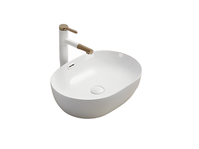 Ellips Fine Ceramic Above counter Basins Gloss White 610x420