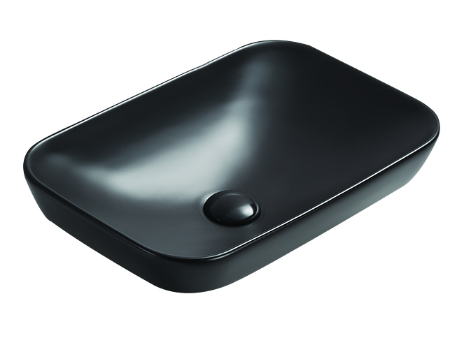 Kliff Fine Ceramic Insert Basin No Overflow Size:520*340*150 Matt Black