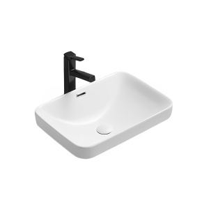 Kliff Fine Ceramic Insert Basin Gloss white  455x334
