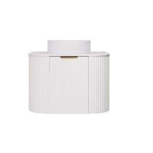 Agena Curved Fluted Cabinet 600mm