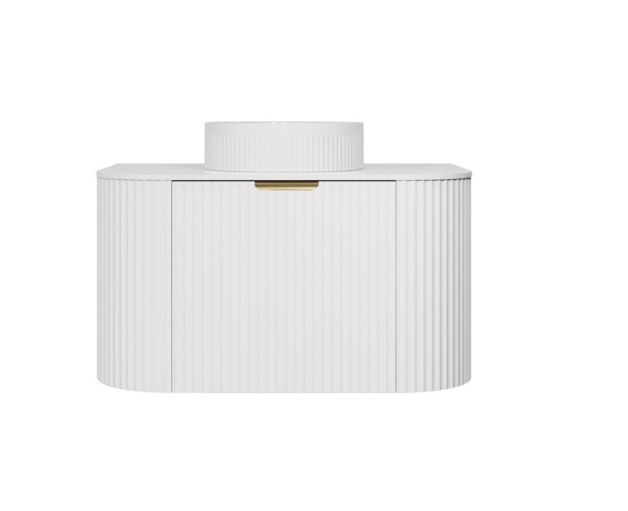 Agena Fluted Curved Vanity 750mm - Image 2
