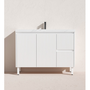 Crete Fluted Free Standing Vanity 1200mm