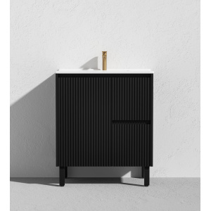 Crete Fluted Free Standing Vanity 750mm