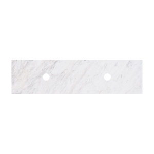Carrara White Marble Stone Top 1500mm Double Bowl +$693.02