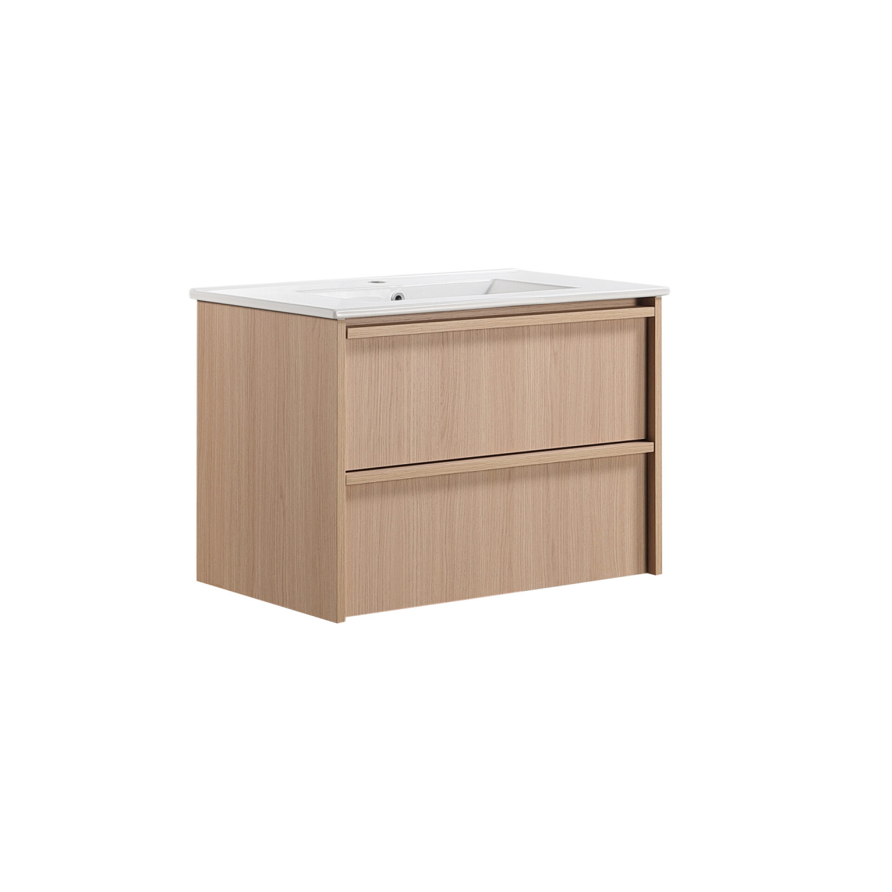 Ridgewood Modern Wall Hung Plywood Cabinet 750mm