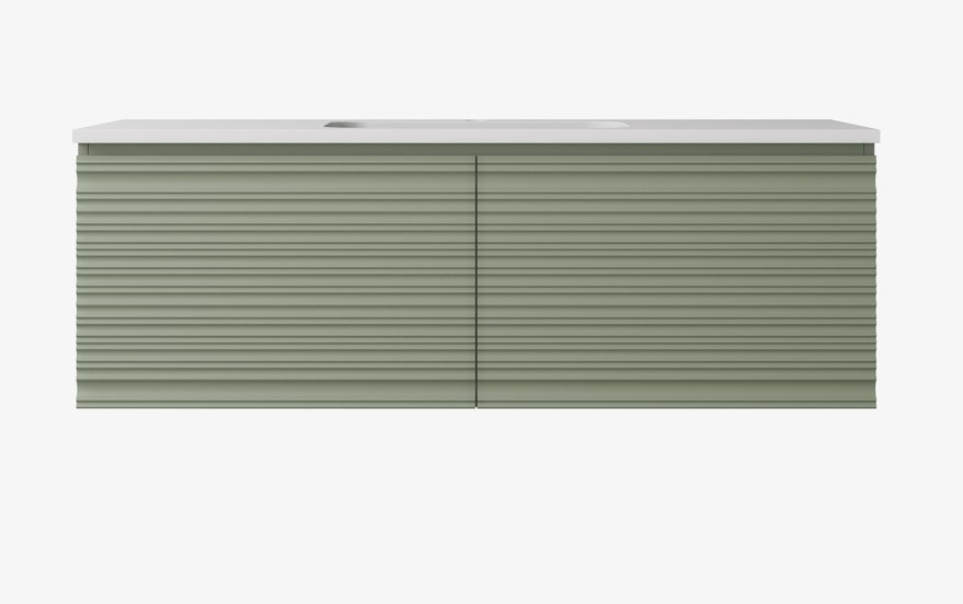 Sedona Modern Fluted Wall Hung Vanity 1200mm - Image 6