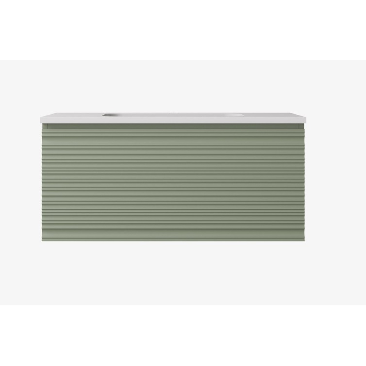 Sedona Modern Fluted Wall Hung Vanity 900mm
