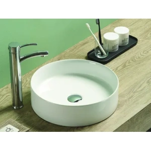 Olley Fine Ceramic Above Counter Basin Gloss White 395x395