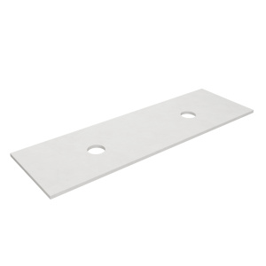 Solid Surface Blanco White Matte White 1500mm Double Bowl +$586.16