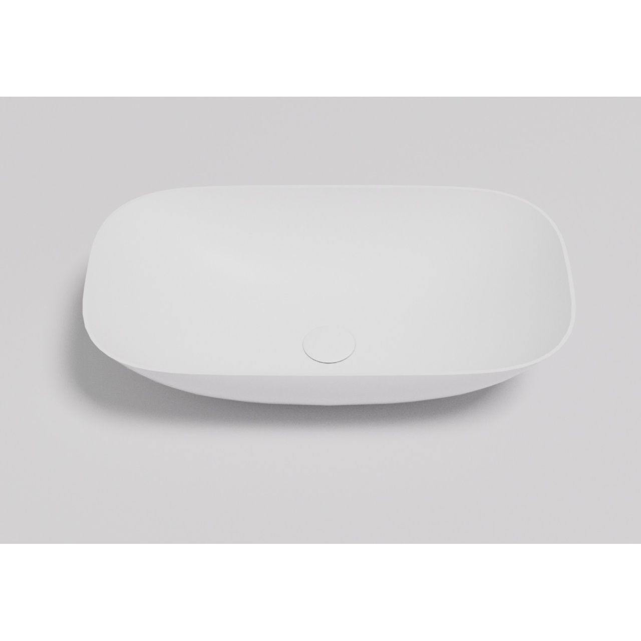 Perry solid surface stone Above Counter Basin Matt White 630x360