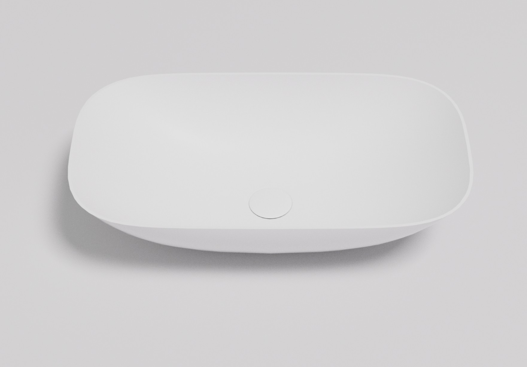Perry solid surface stone Above Counter Basin Matt White 630x360
