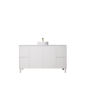 Crete Fluted Free Standing Vanity 1500mm