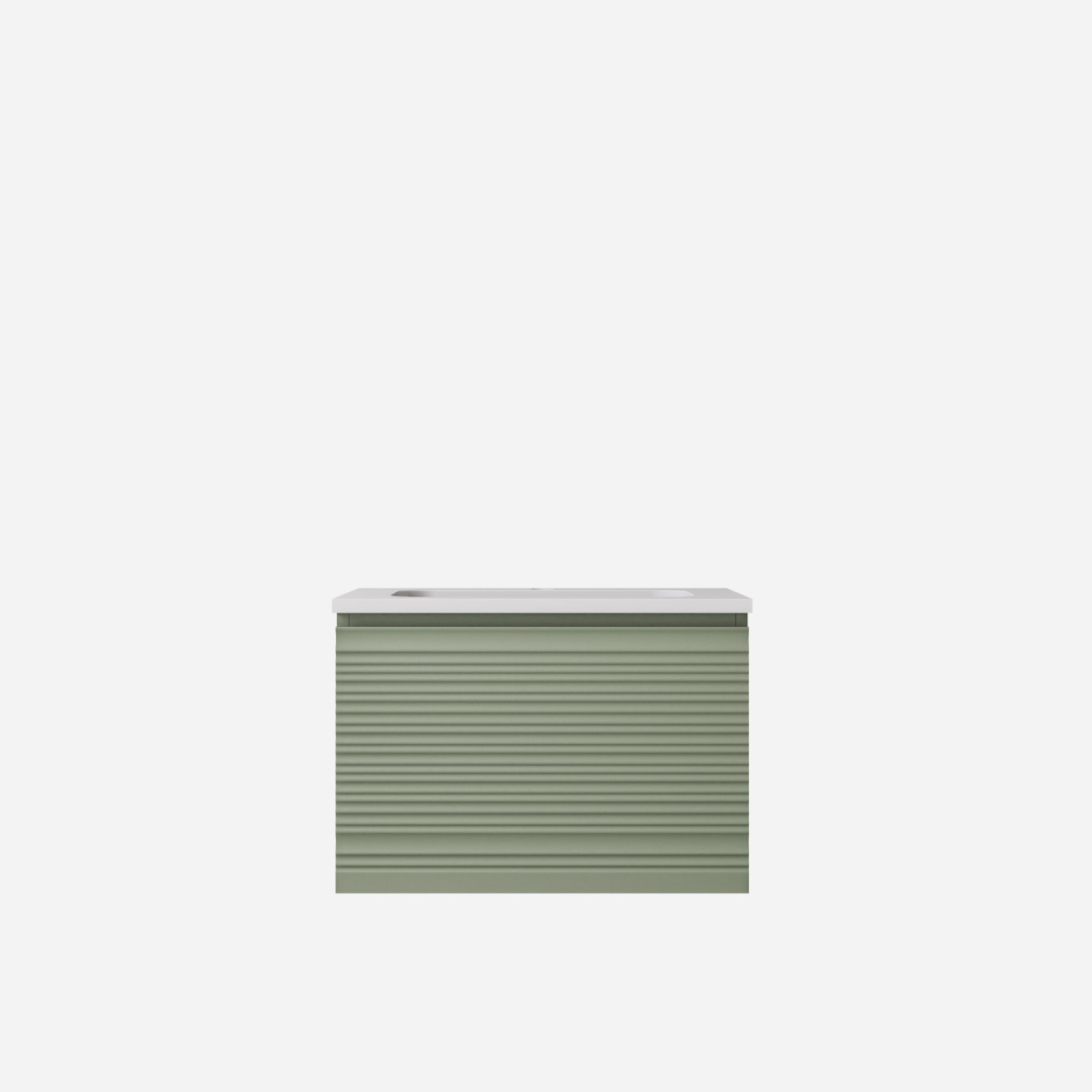 Sedona Fluted Wall Hung Vanity 600mm