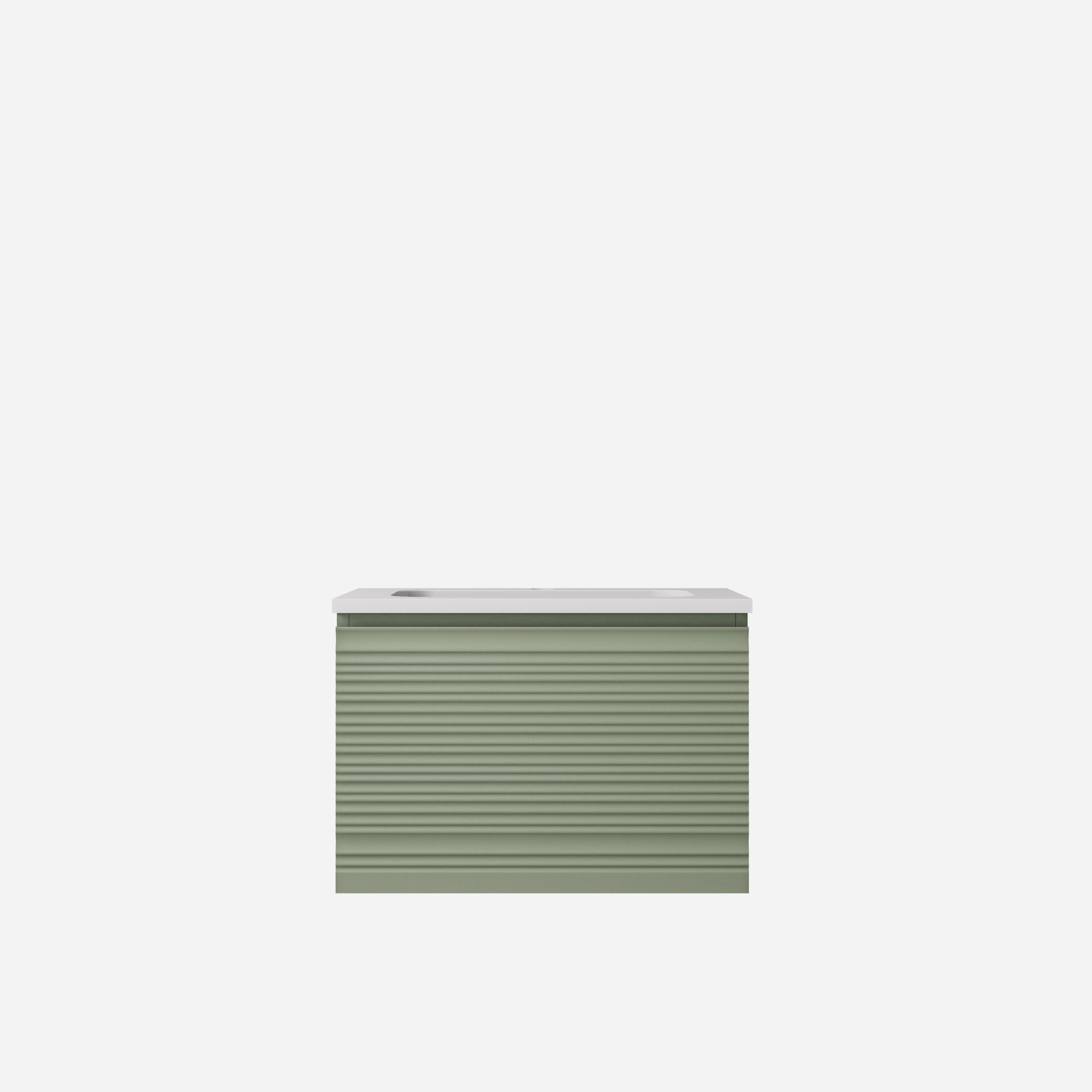 Sedona Modern Fluted Wall Hung Vanity 750mm - Image 2