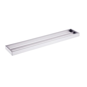 Cavallo Brushed Nickel Square Double Towel Rail 800mm
