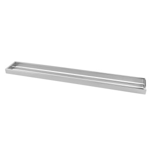 Cavallo Chrome Square Double Towel Rail 600mm