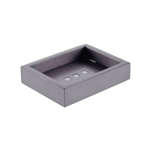 Cavallo Gun Metal Grey Square Soap Dish