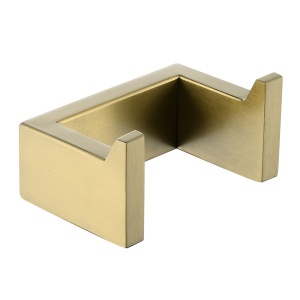 Cavallo Brushed Yellow Gold Square Robe Hook