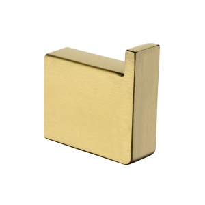 Cavallo Brushed Yellow Gold Square Double Robe Hook