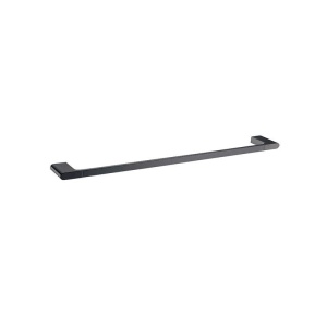 Bellino Gun Metal Grey Single Towel Rail 600mm Zinc Alloy