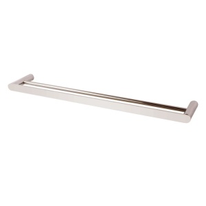 RUSHY - 600mm Brushed Nickel Double Towel Rail