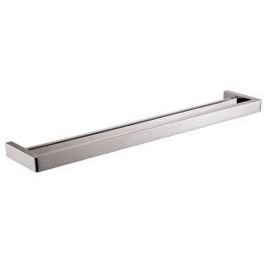 IVANO - 800mm Brushed Nickel Double Towel Rail