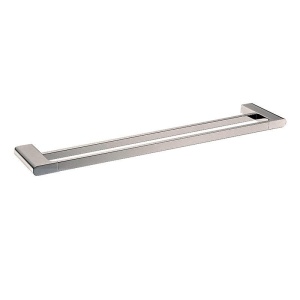 VOG - 800mm Brushed Nickel Double Towel Rail