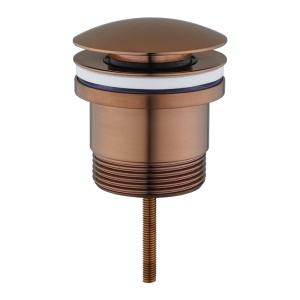 Brushed Copper Pop Up Waste Universal