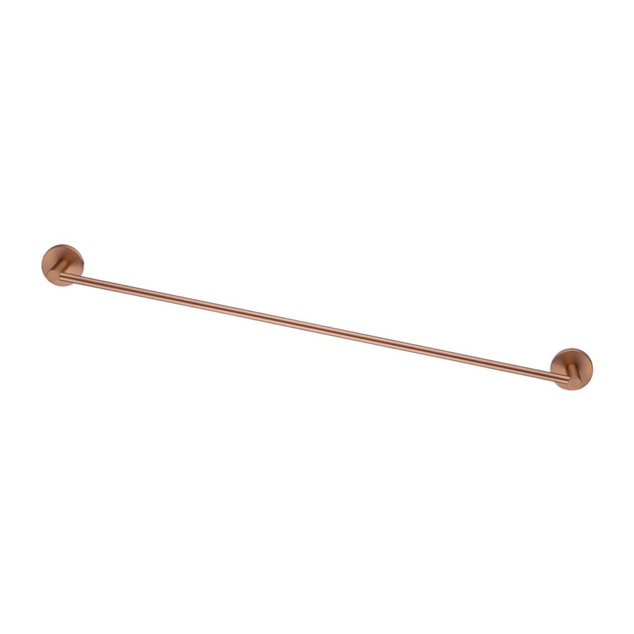 LUCID PIN - 800mm Brushed Copper Cuttable Single Towel Rail