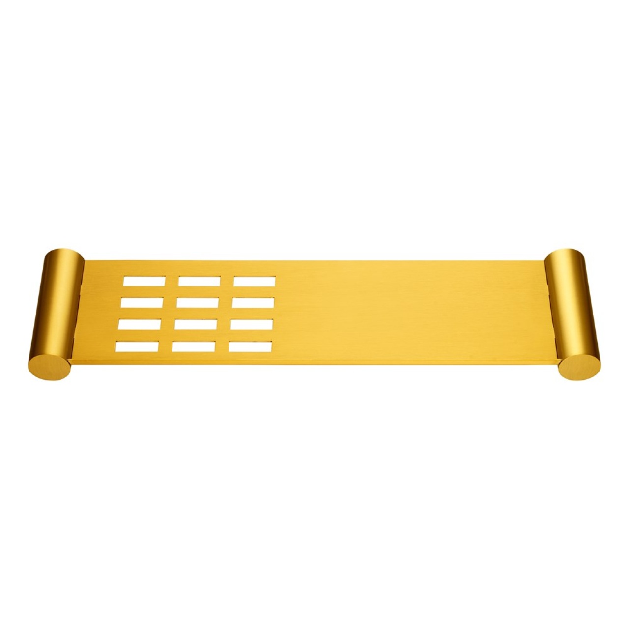 LUCID PIN Series Brushed Brass Stainless Steel Towel Shelf