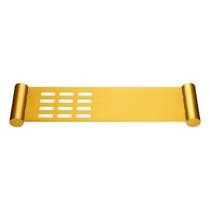LUCID PIN Series Brushed Brass Stainless Steel Towel Shelf