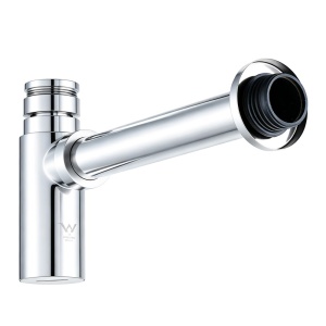 Round Chrome Bottle Trap G1 1/2"