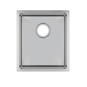 390x450x215mm Chrome Stainless Steel Single Bowl Kitchen Sink