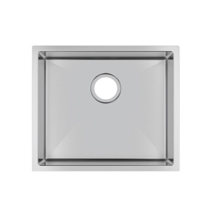 510x440x230mm Chrome Stainless Steel Single Bowl Kitchen Sink